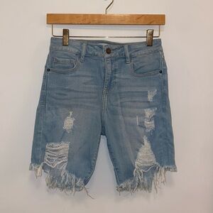 Hidden Jeans Distressed Cutoff Denim Shorts